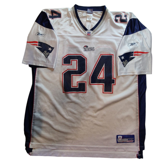 Reebok Other - Authentic NFL On Field Sewn Reebok 24 Ty Law New England Patriots Jersey 2XL 495